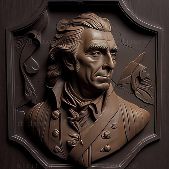 3D model Joseph Wright of Derby American artist (STL)